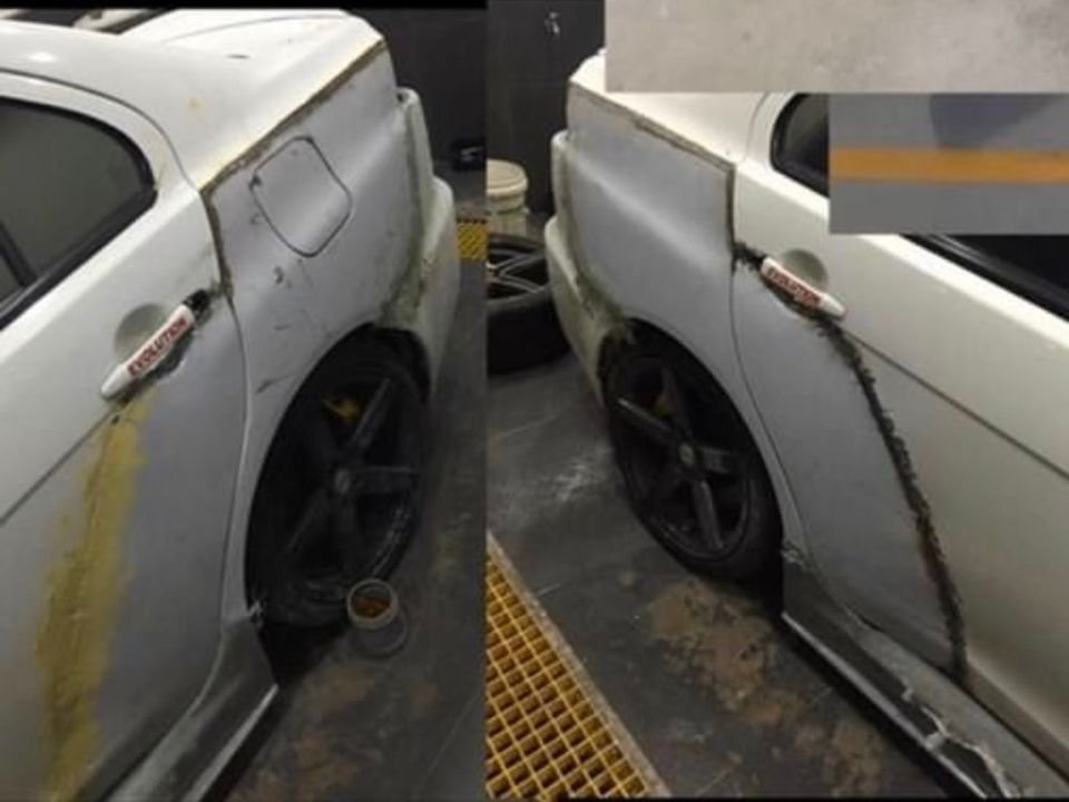 Lancer Wide Steel Fender Conversion Evo X