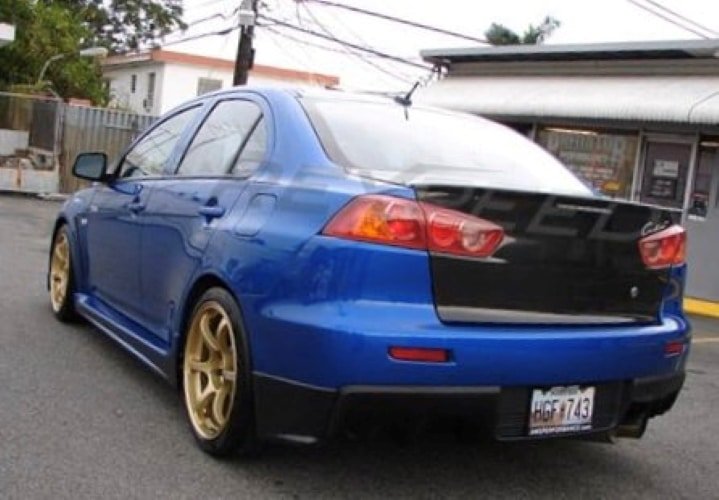 Evo X Rear Corner Skirt