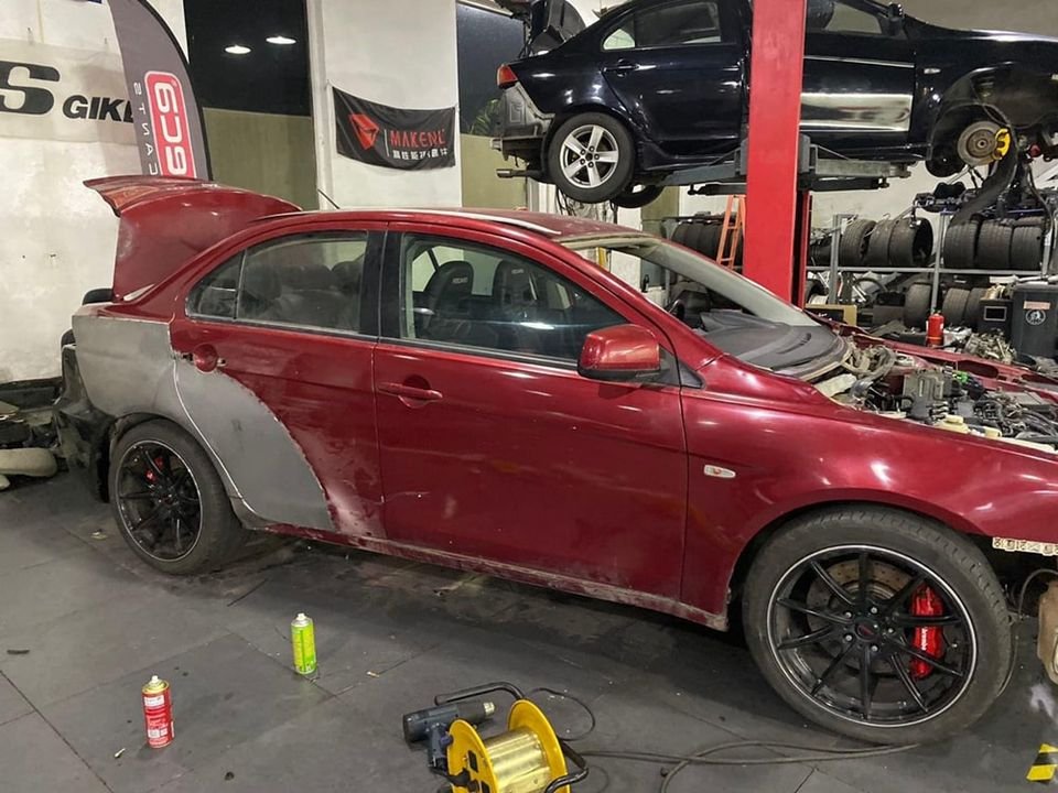Lancer Wide Steel Fender Conversion Evo X
