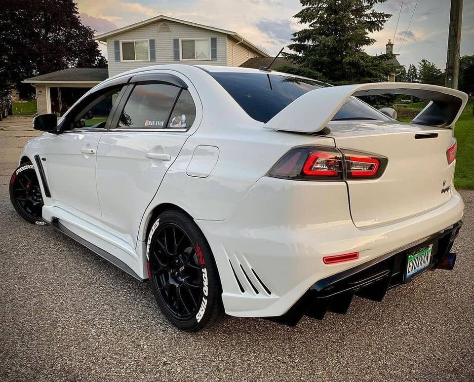 Evo X Varis V3 Rear Bumper FRP