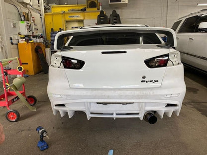 Evo X Varis V3 Rear Bumper FRP