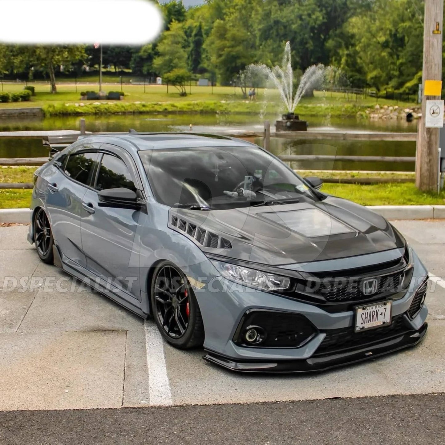 Civic MidGlass Carbon Hood