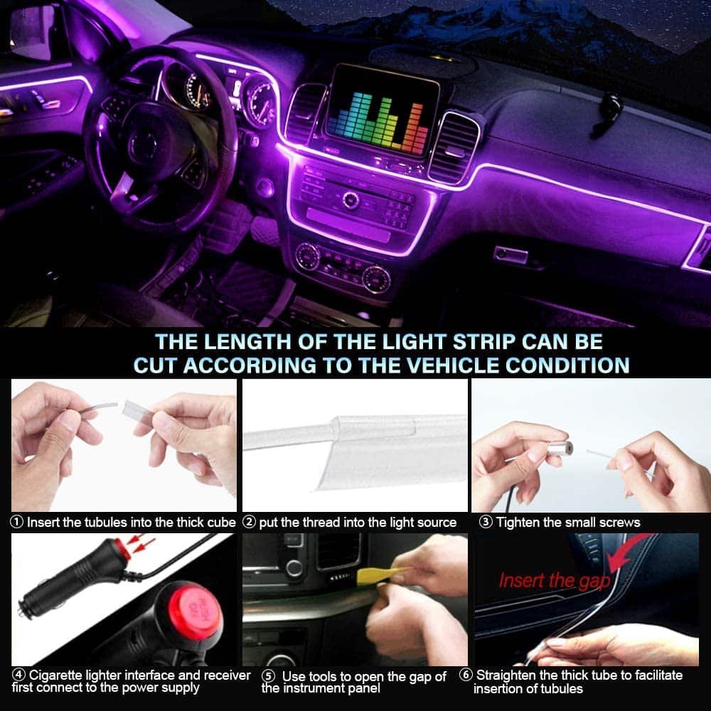 Interior Atmosphere RGB LED Fiber Optic