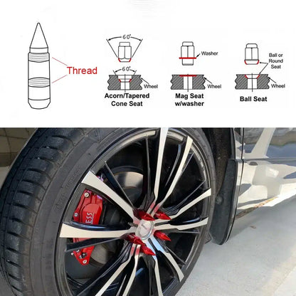 RAYS Anti-Theft Spike Nuts
