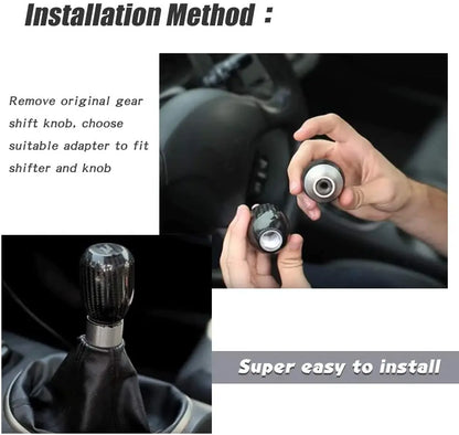 Universal Oval Carbon Shift Knob