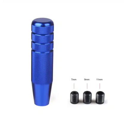Universal Auto JDM 130MM Knurled Gear Shift Knob Manual Transmission Aluminum Non-Slip Shifter Lever Knob