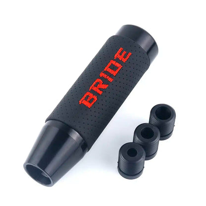 13cm BRIDE Aluminum+Leather Gear Shift Knob