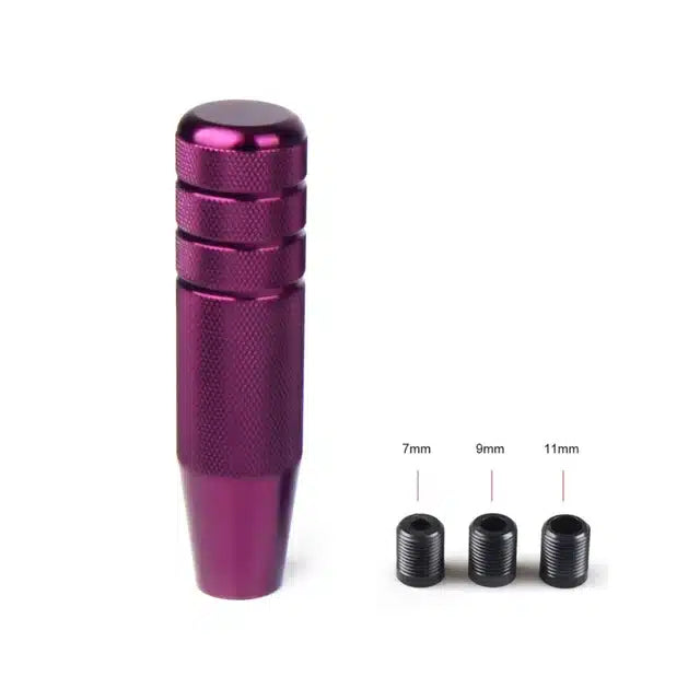 Universal Auto JDM 130MM Knurled Gear Shift Knob Manual Transmission Aluminum Non-Slip Shifter Lever Knob