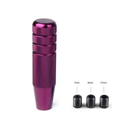 Universal Auto JDM 130MM Knurled Gear Shift Knob Manual Transmission Aluminum Non-Slip Shifter Lever Knob