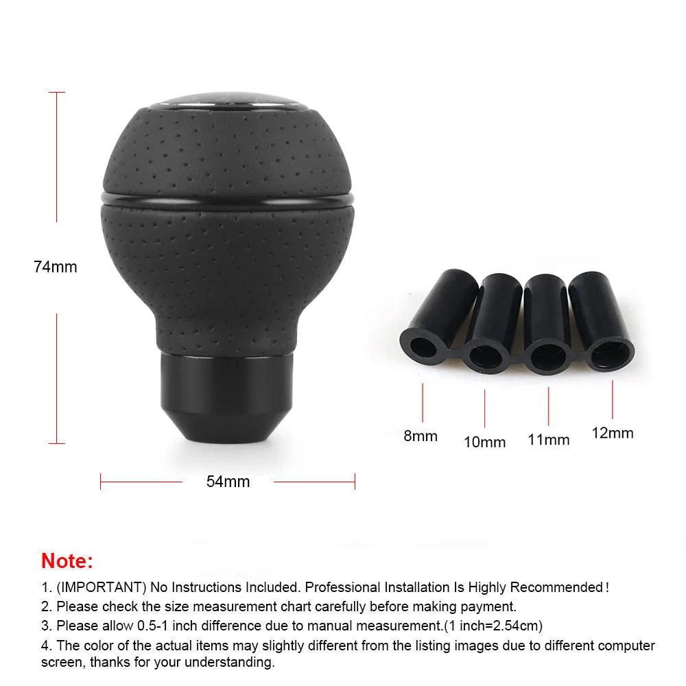 Leather＆AluminiumShift Knob For