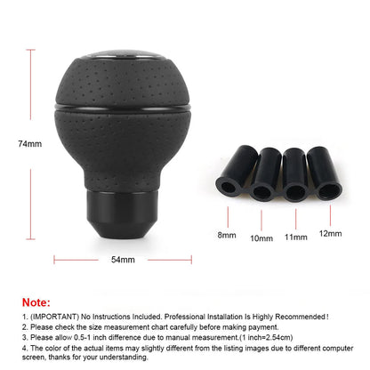 Leather＆AluminiumShift Knob For