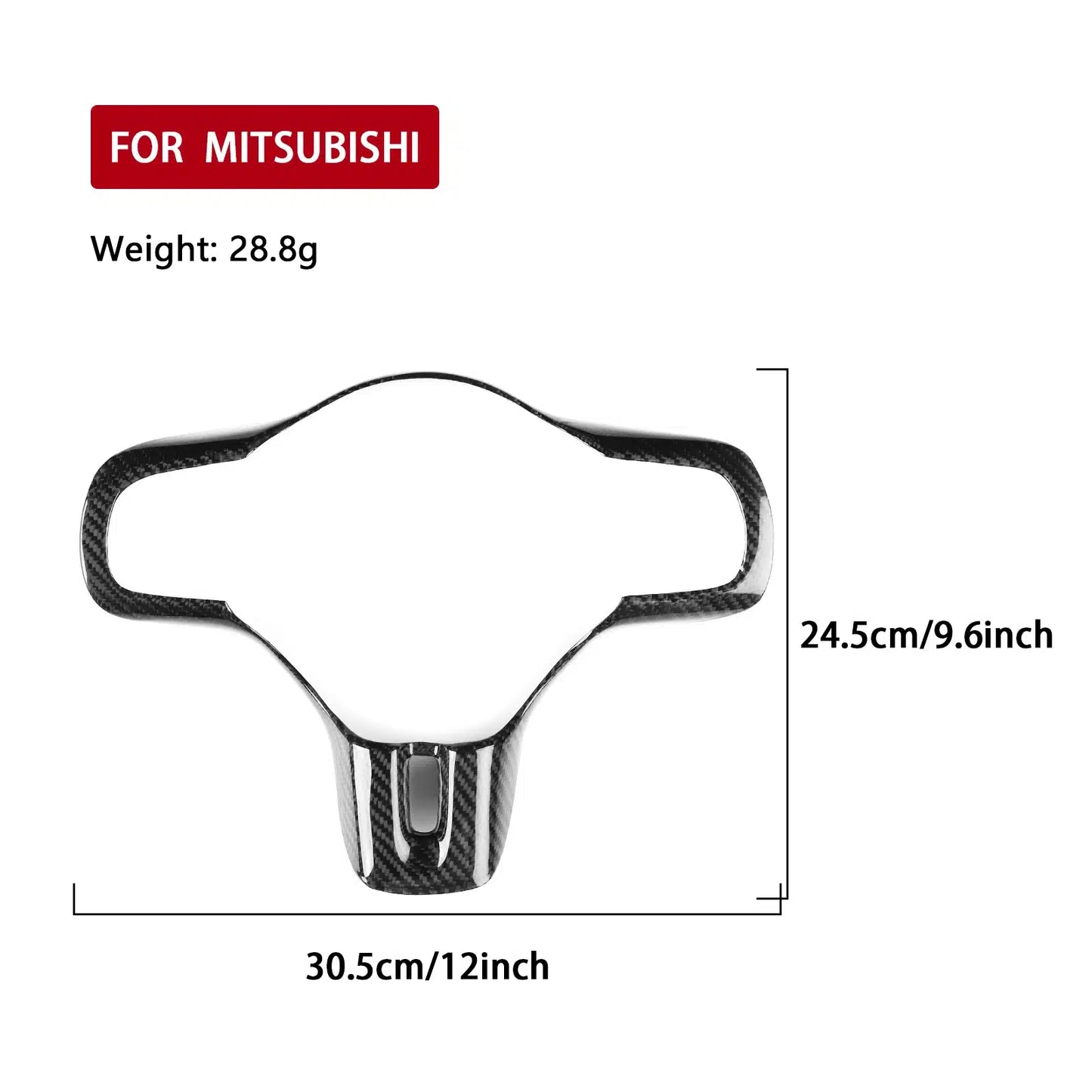 Evo X & Ralliart Steering Wheel Carbon Cover