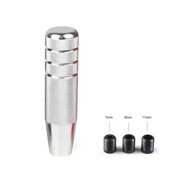 Universal Auto JDM 130MM Knurled Gear Shift Knob Manual Transmission Aluminum Non-Slip Shifter Lever Knob