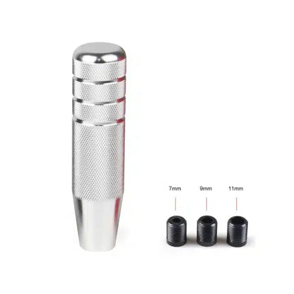 Universal Auto JDM 130MM Knurled Gear Shift Knob Manual Transmission Aluminum Non-Slip Shifter Lever Knob