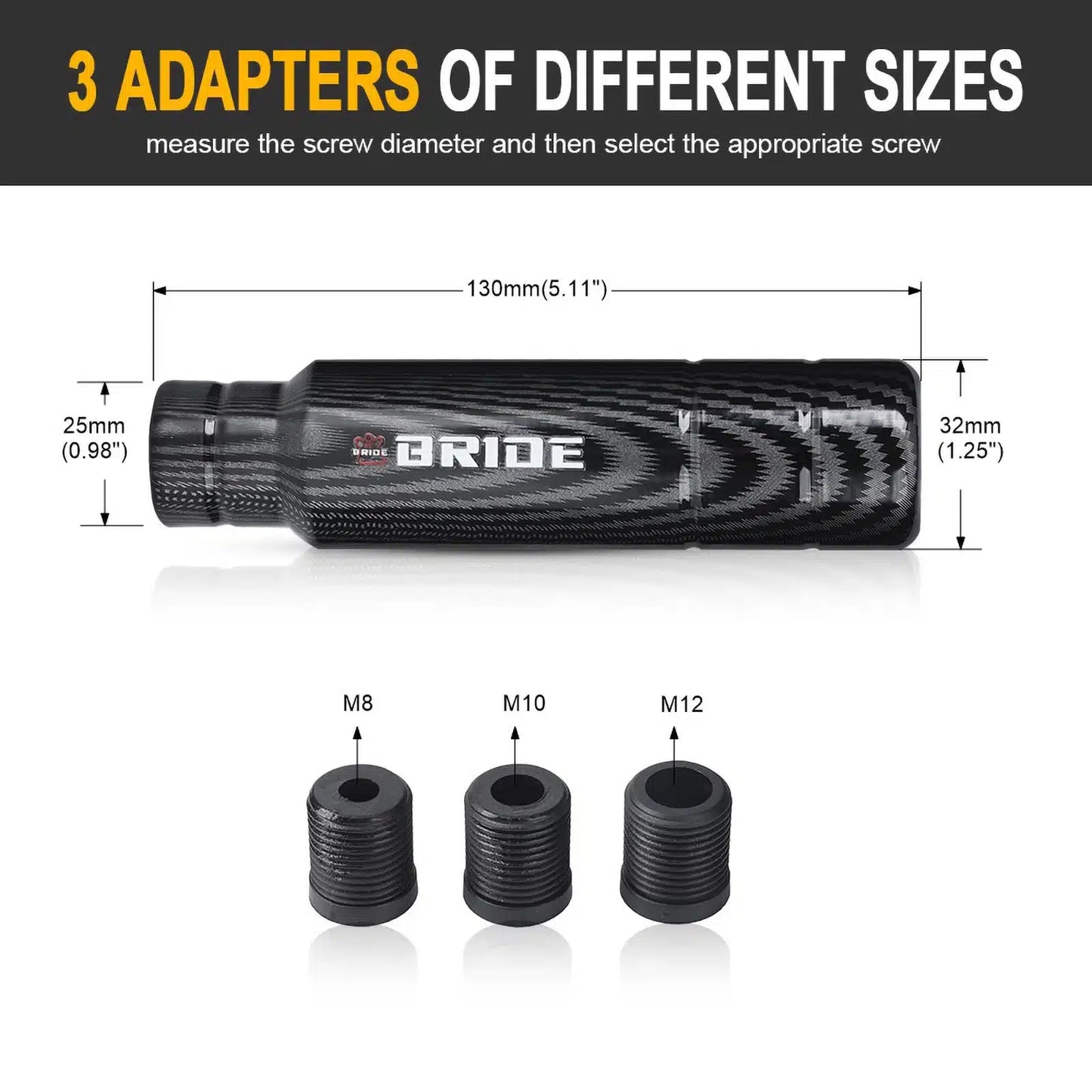 13CM Carbon Style Shift Knob