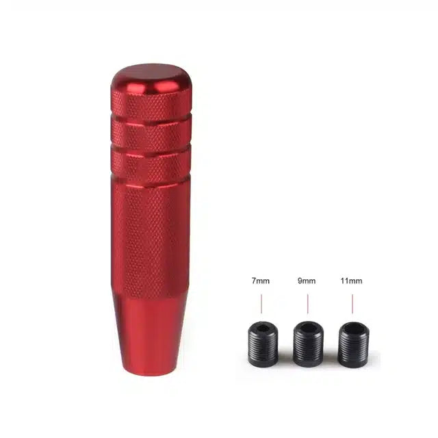 Universal Auto JDM 130MM Knurled Gear Shift Knob Manual Transmission Aluminum Non-Slip Shifter Lever Knob